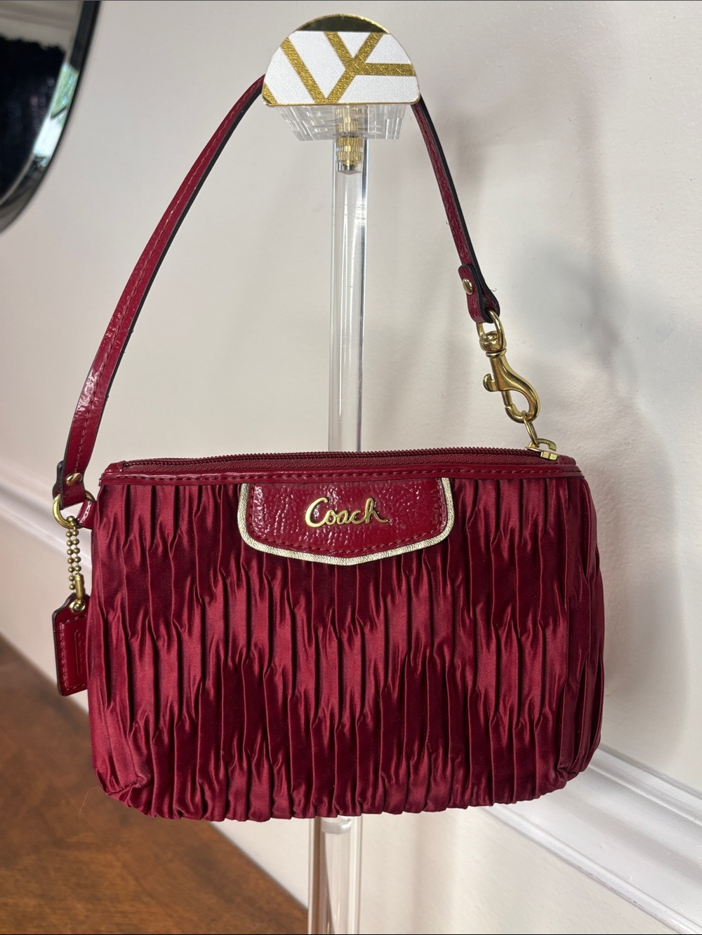 COACH Vintage Coach Ashley Satin Wristlet W/ Original Hangtag (EUC) - Picture 3 of 10